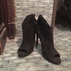 Peep-toe Stiletto Booties from Zara Basic
